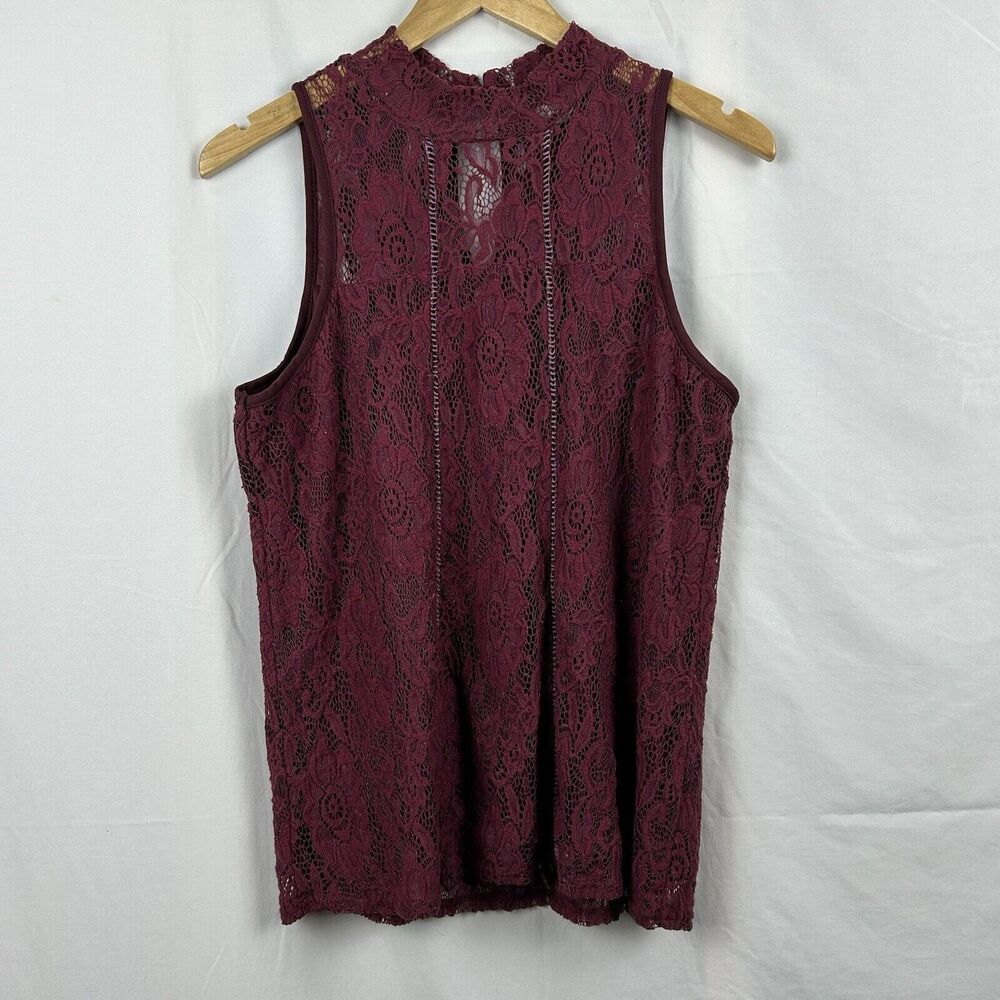 Ivy Rose Y2K Lace Top Large Lined Keyhole Boho Whimsigoth Fairy Grunge Goth